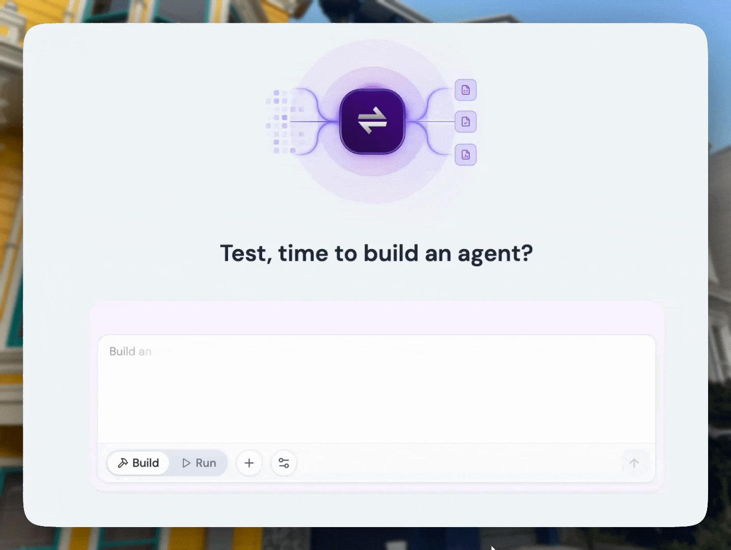 Animated prompt placeholder suggestions with integration icons